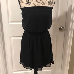 Express black strapless dress size small